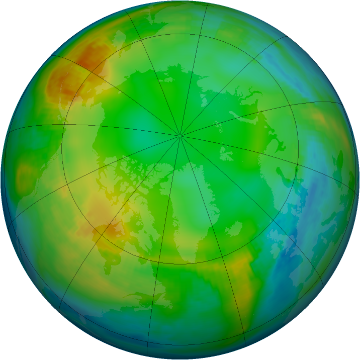 Arctic ozone map for 04 December 1986